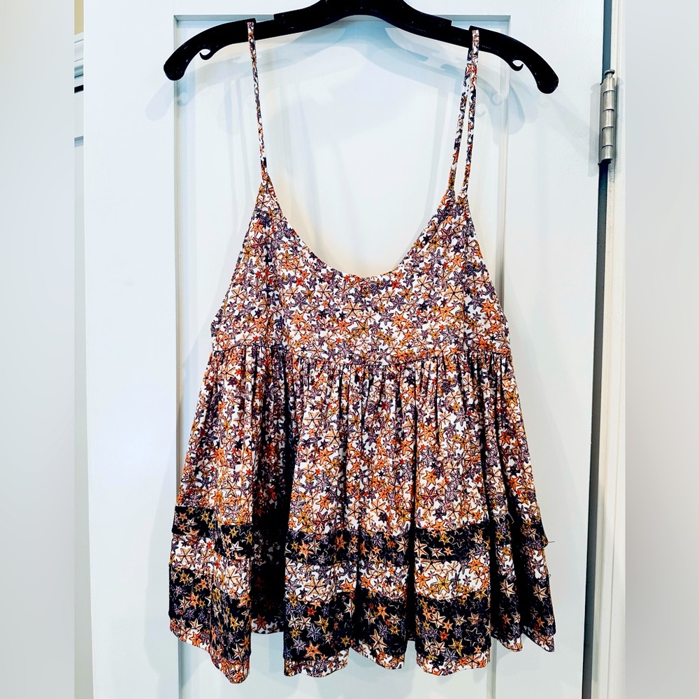 Kika Vargas Ramone peplum tank top size S